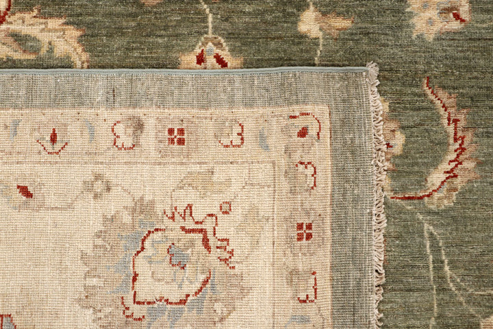 Dark Olive Green Ziegler 9' 9 x 13' 7 - No. 64875 - ALRUG Rug Store