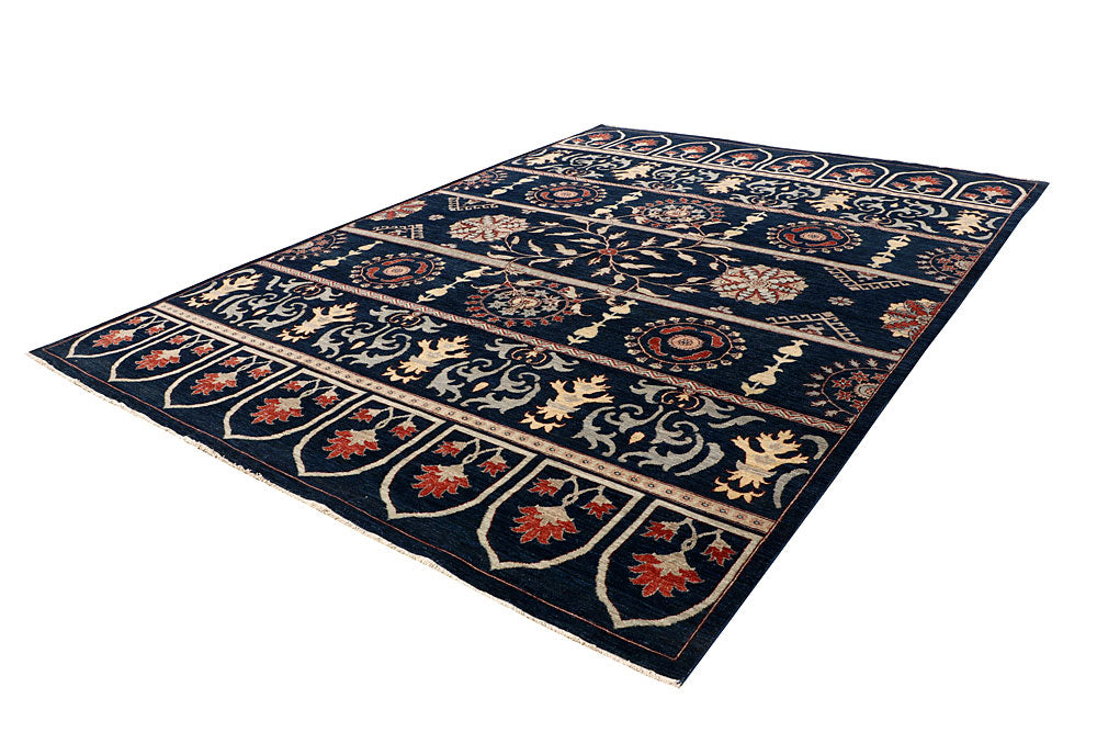 Dark Blue Ziegler 8' 9 x 11' 11 - No. 64892 - ALRUG Rug Store
