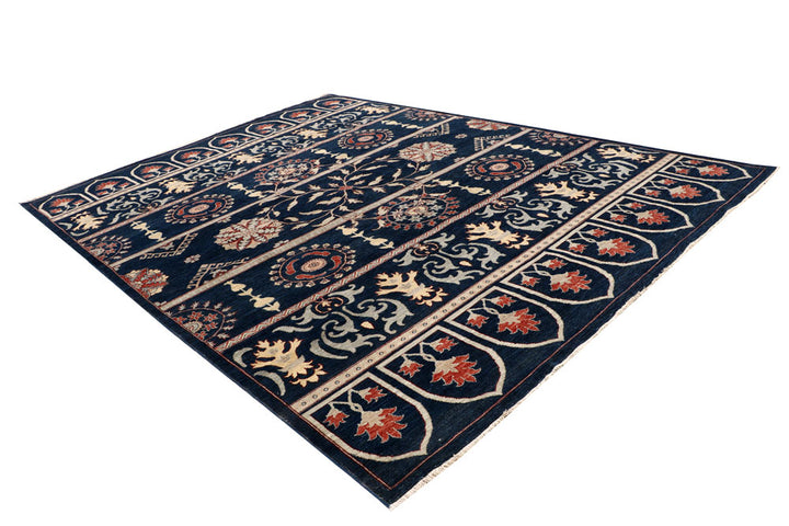 Dark Blue Ziegler 8' 9 x 11' 11 - No. 64892 - ALRUG Rug Store
