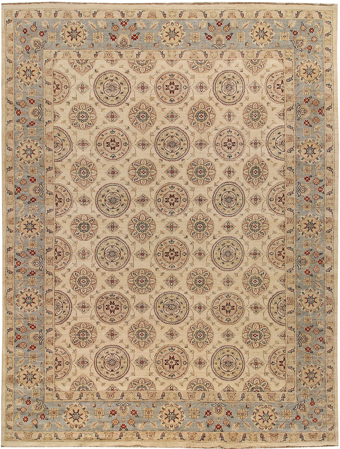 Blanched Almond Ziegler 8' 10 x 11' 9 - No. 64896 - ALRUG Rug Store