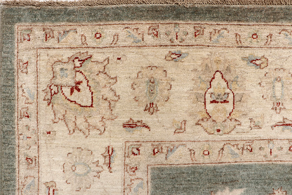 Dark Olive Green Ziegler 9' x 11' 10 - No. 64905 - ALRUG Rug Store