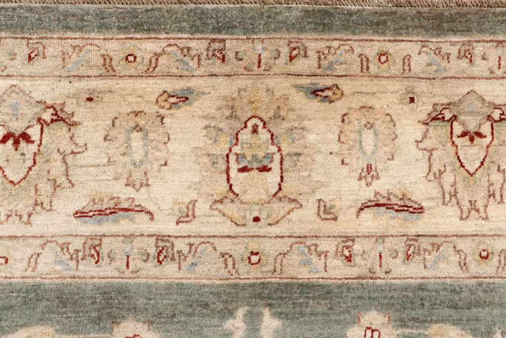 Dark Olive Green Ziegler 9' x 11' 10 - No. 64905 - ALRUG Rug Store