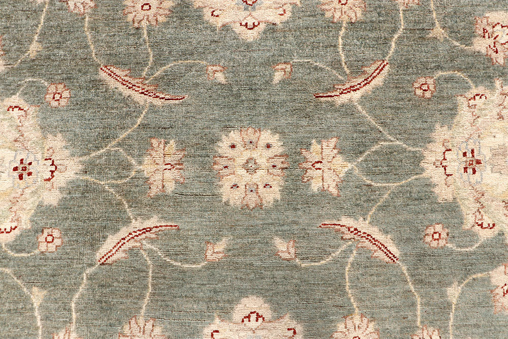 Dark Olive Green Ziegler 9' x 11' 10 - No. 64905 - ALRUG Rug Store