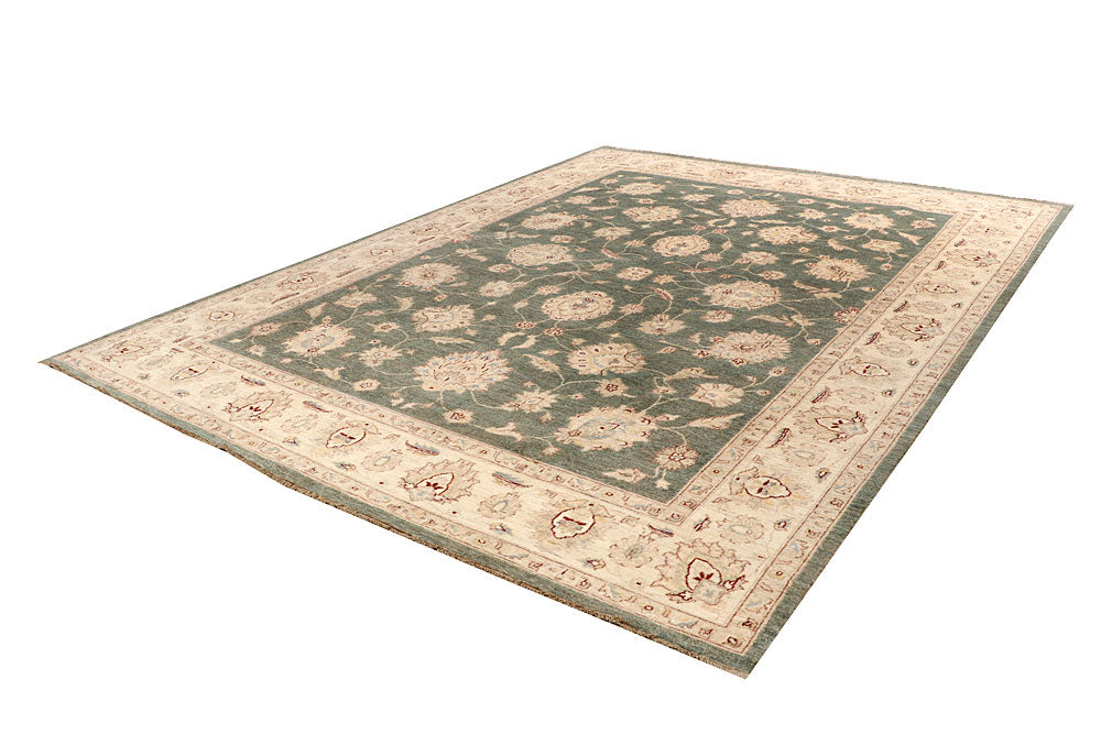 Dark Olive Green Ziegler 9' x 11' 10 - No. 64905 - ALRUG Rug Store
