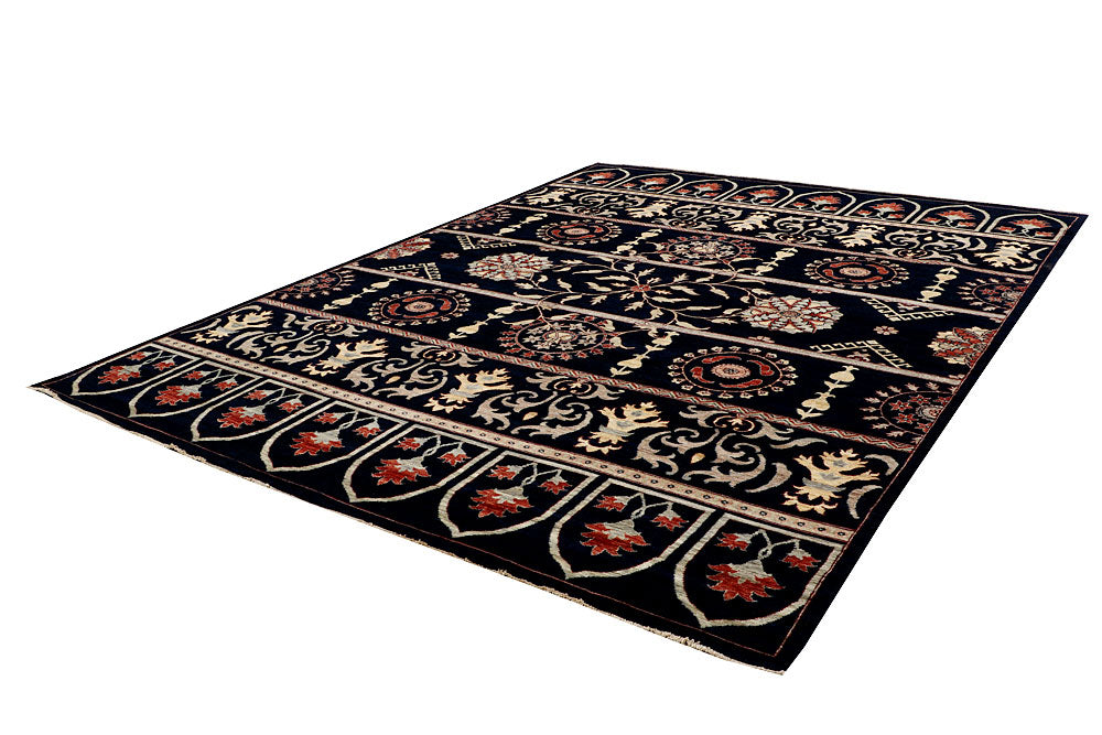 Dark Blue Ziegler 8' 11 x 11' 10 - No. 64909 - ALRUG Rug Store