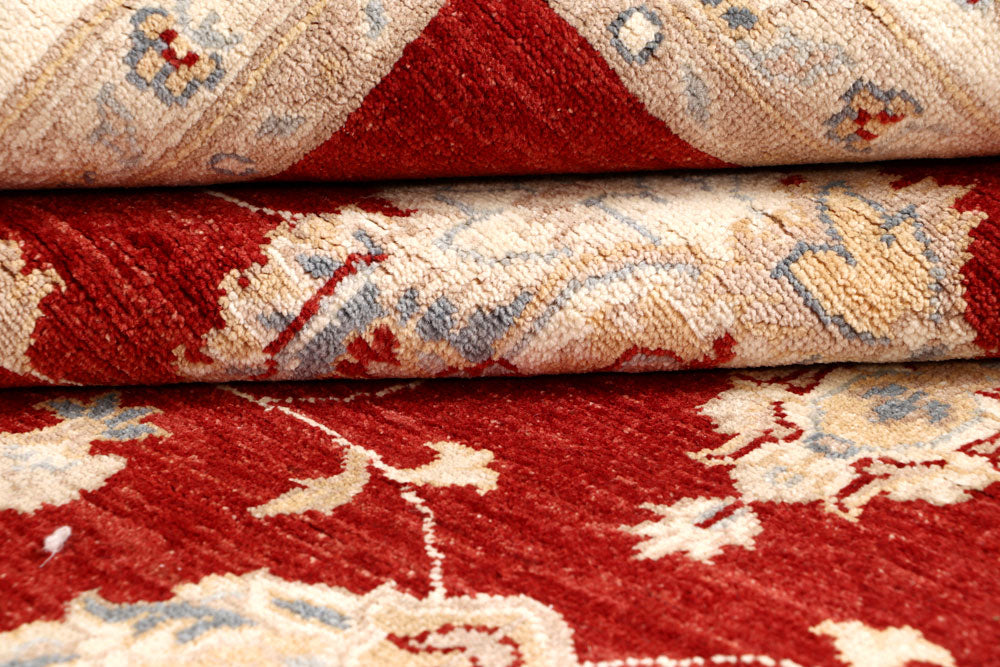 Dark Red Ziegler 8' 10 x 11' 7 - No. 64916 - ALRUG Rug Store