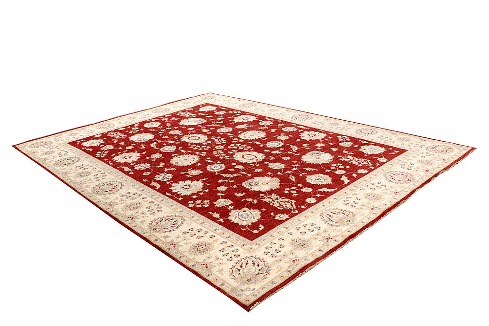 Dark Red Ziegler 8' 10 x 11' 7 - No. 64916 - ALRUG Rug Store