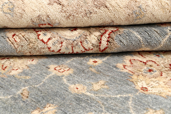 Light Slate Grey Ziegler 8' 10 x 11' 9 - No. 64921 - ALRUG Rug Store