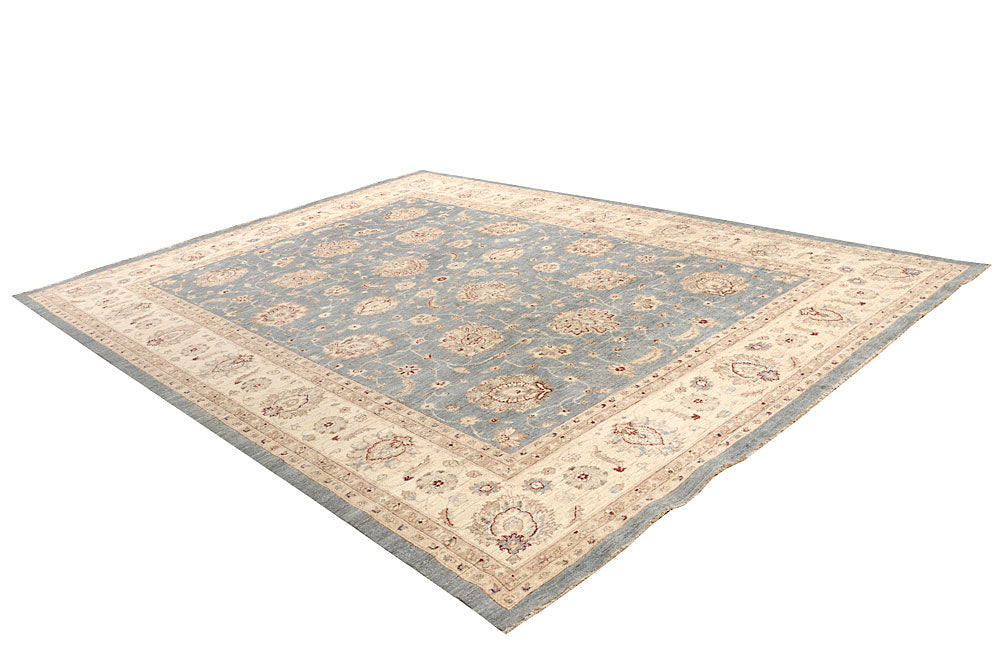 Light Slate Grey Ziegler 8' 10 x 11' 9 - No. 64921 - ALRUG Rug Store