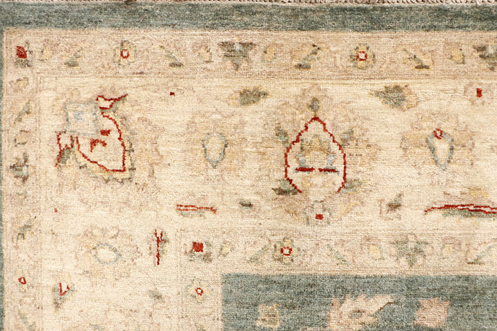 Dark Olive Green Ziegler 8' 8 x 11' 8 - No. 64927 - ALRUG Rug Store