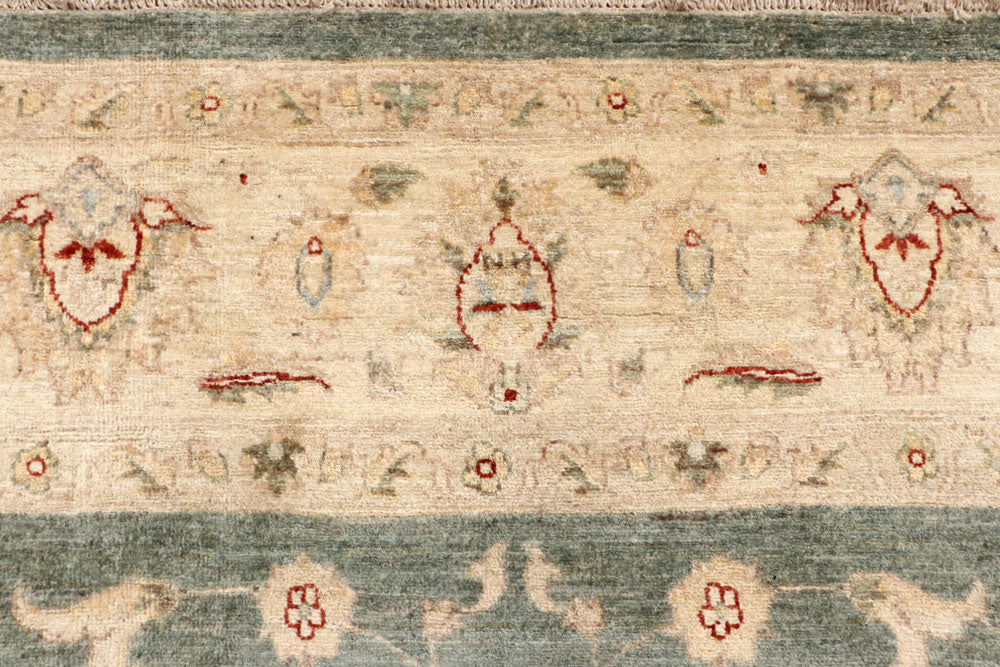 Dark Olive Green Ziegler 8' 8 x 11' 8 - No. 64927 - ALRUG Rug Store