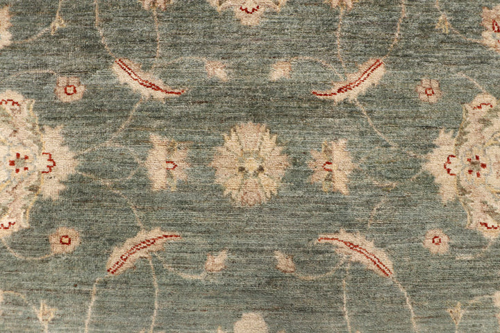 Dark Olive Green Ziegler 8' 8 x 11' 8 - No. 64927 - ALRUG Rug Store