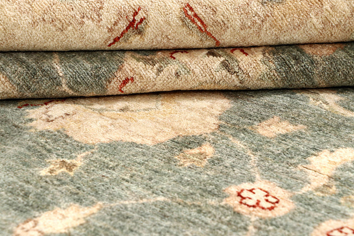 Dark Olive Green Ziegler 8' 8 x 11' 8 - No. 64927 - ALRUG Rug Store