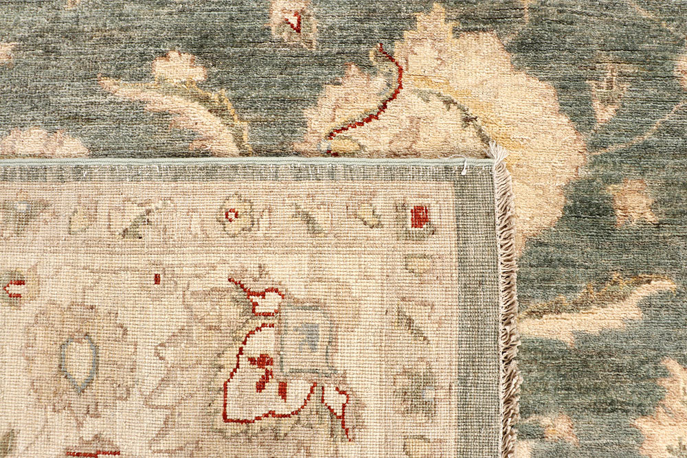 Dark Olive Green Ziegler 8' 8 x 11' 8 - No. 64927 - ALRUG Rug Store