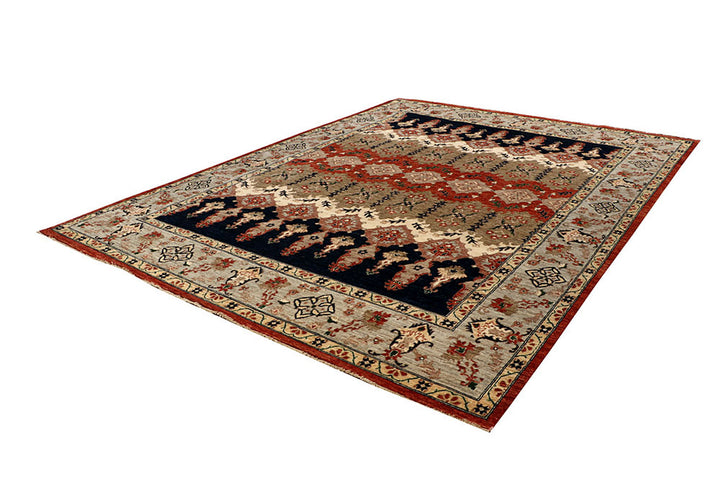 Multi Colored Ziegler 8'  11" x 11'  11" - No. QA92549