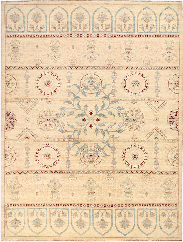 Blanched Almond Oushak 9' x 11' 9 - No. 64934 - ALRUG Rug Store