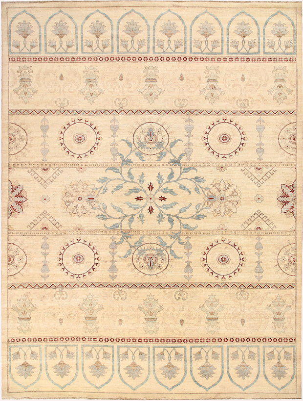 Blanched Almond Oushak 9' x 11' 9 - No. 64934 - ALRUG Rug Store