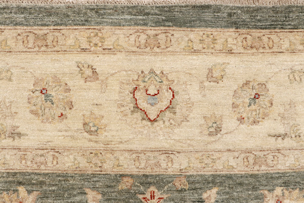 Dark Olive Green Ziegler 8' 9 x 11' 7 - No. 64935 - ALRUG Rug Store