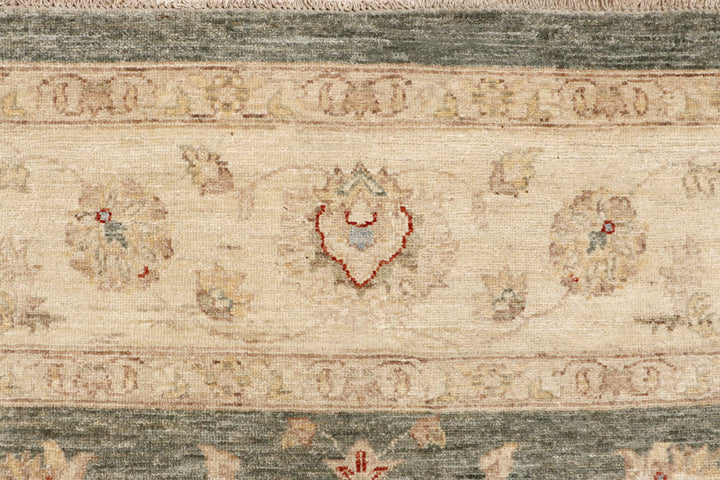 Dark Olive Green Ziegler 8' 9 x 11' 7 - No. 64935 - ALRUG Rug Store