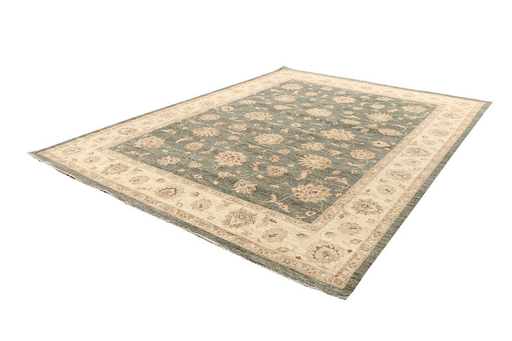 Dark Olive Green Ziegler 8' 9 x 11' 7 - No. 64935 - ALRUG Rug Store