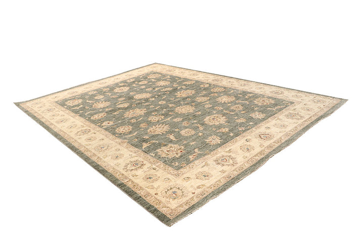 Dark Olive Green Ziegler 8' 9 x 11' 7 - No. 64935 - ALRUG Rug Store