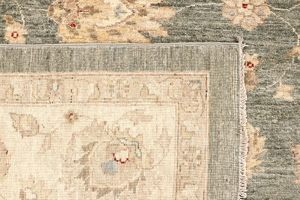 Dark Olive Green Ziegler 8' 9 x 11' 7 - No. 64935 - ALRUG Rug Store