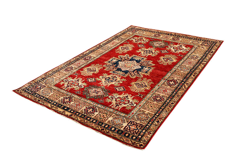 Red Kazak 4' 10 x 7' 1 - No. 64940 - ALRUG Rug Store