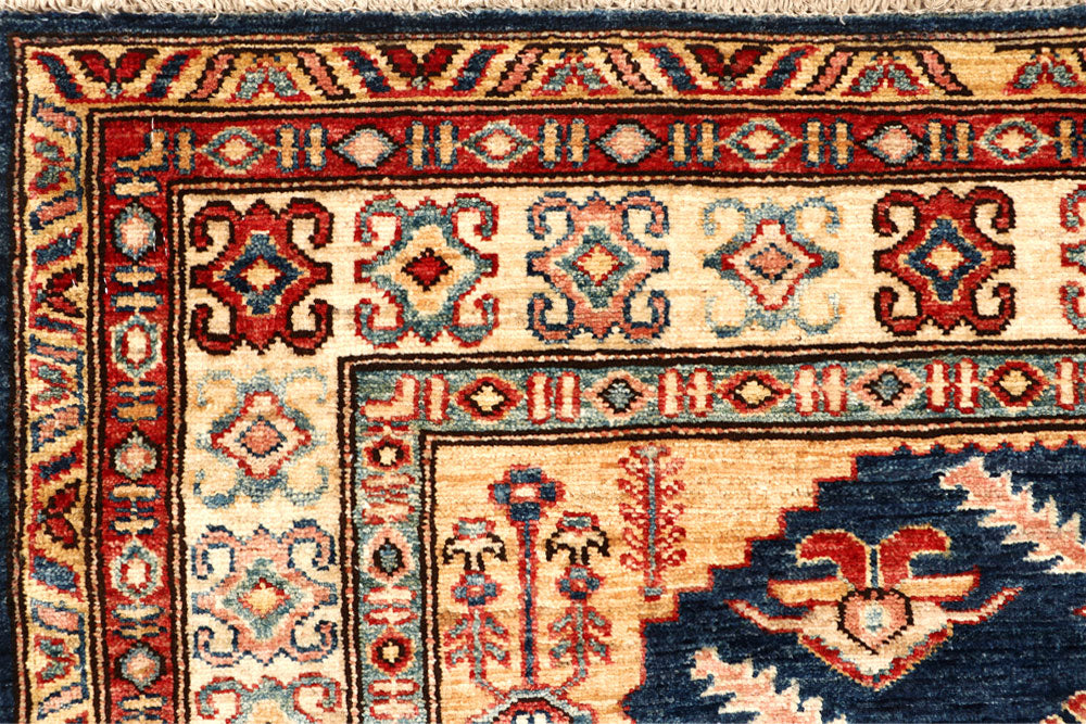 Dark Blue Kazak 4' 11 x 6' 6 - No. 64942 - ALRUG Rug Store