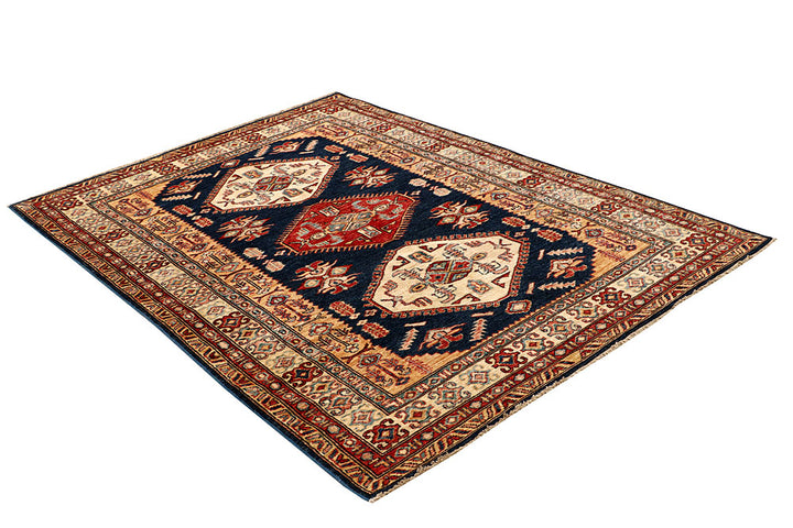 Dark Blue Kazak 4' 11 x 6' 6 - No. 64942 - ALRUG Rug Store