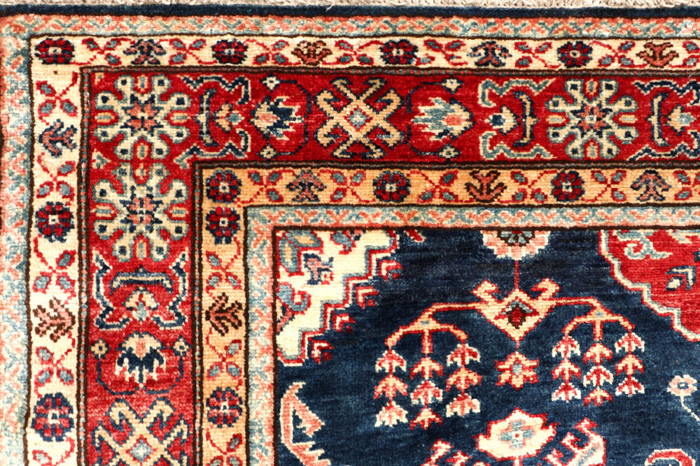 Dark Blue Kazak 4' 10 x 7' - No. 64943 - ALRUG Rug Store