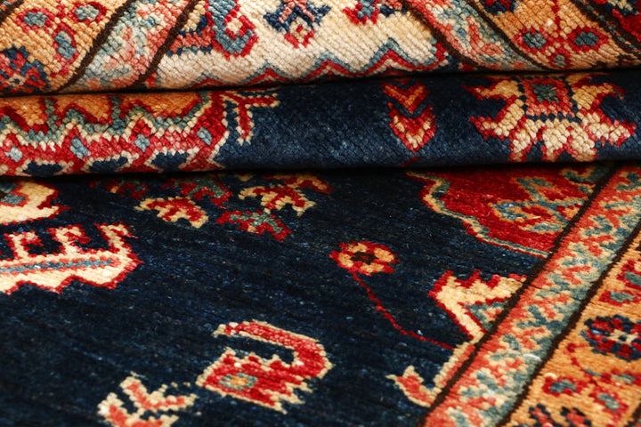 Dark Blue Kazak 4' 10 x 7' - No. 64943 - ALRUG Rug Store