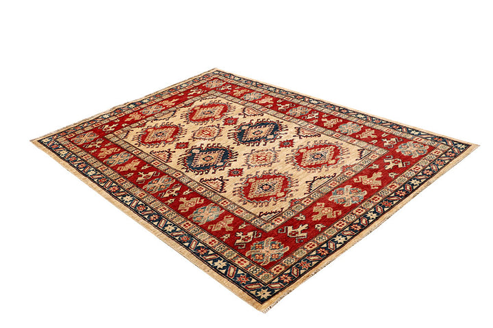 Blanched Almond Kazak 4' 10 x 6' 7 - No. 64944 - ALRUG Rug Store