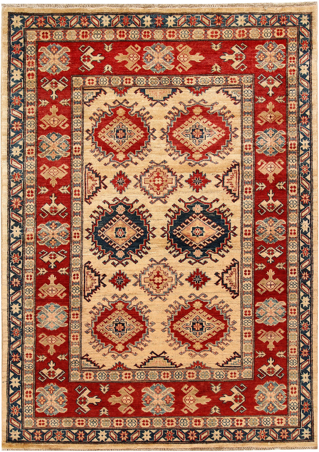 Blanched Almond Kazak 4' 10 x 6' 7 - No. 64944 - ALRUG Rug Store