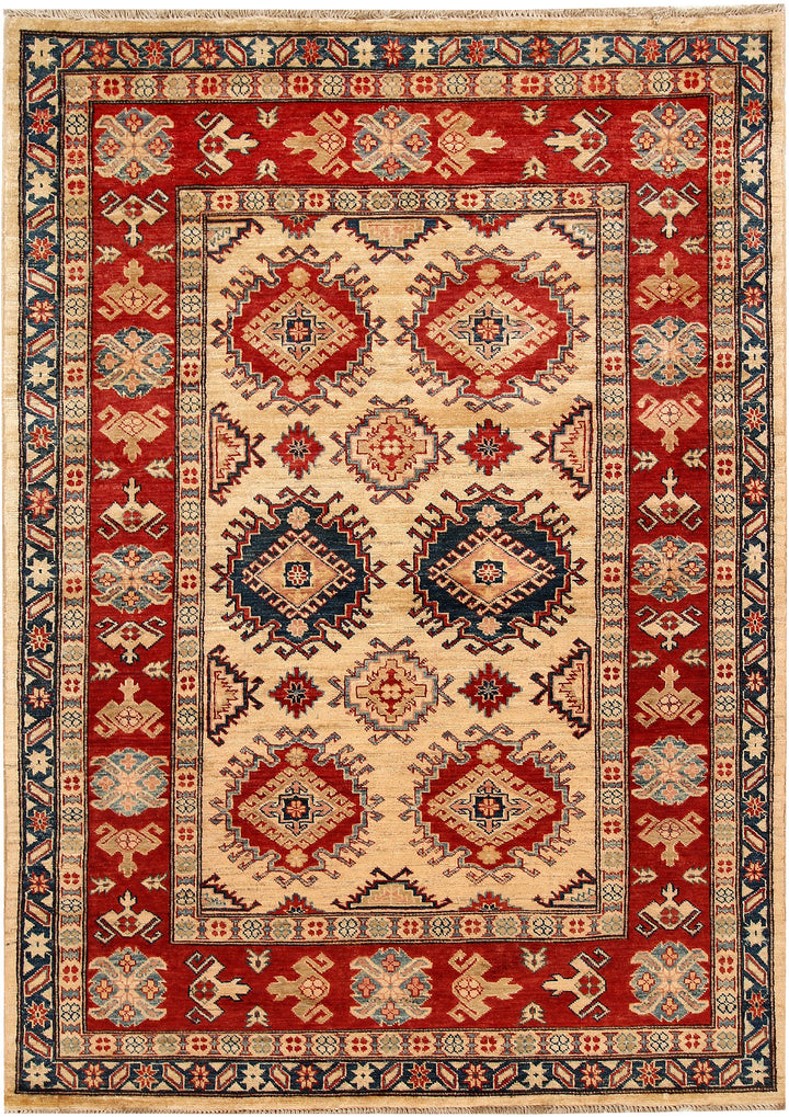 Blanched Almond Kazak 4' 10 x 6' 7 - No. 64944 - ALRUG Rug Store