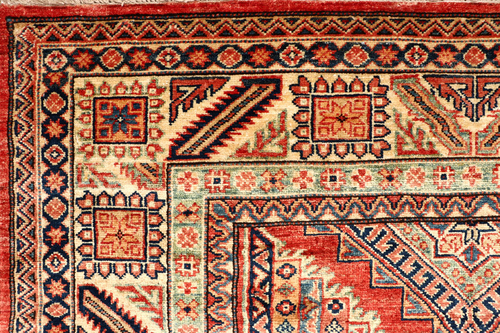 Orange Red Kazak 4' 8 x 6' 9 - No. 64946 - ALRUG Rug Store