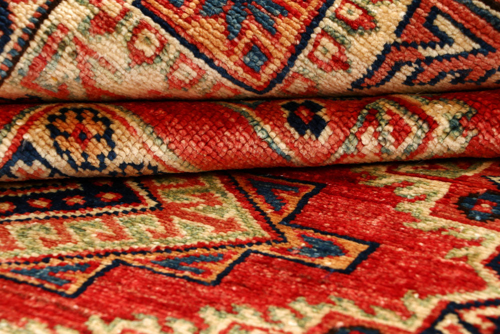 Orange Red Kazak 4' 8 x 6' 9 - No. 64946 - ALRUG Rug Store
