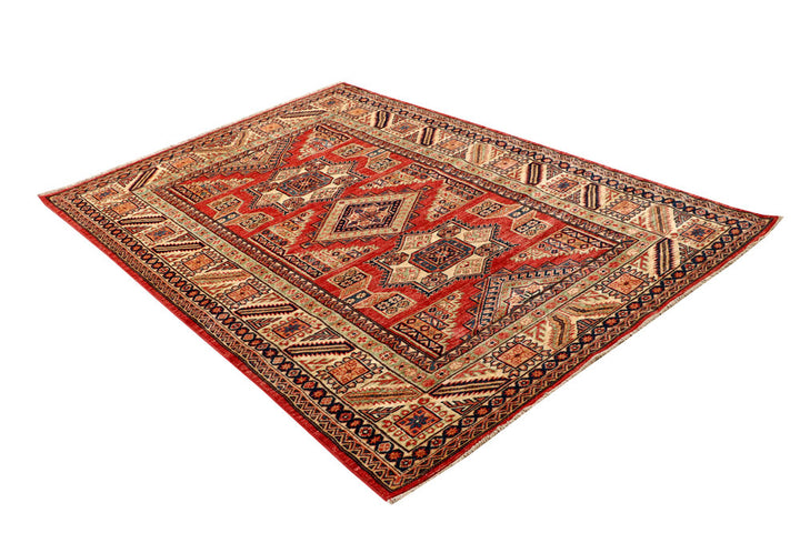 Orange Red Kazak 4' 8 x 6' 9 - No. 64946 - ALRUG Rug Store