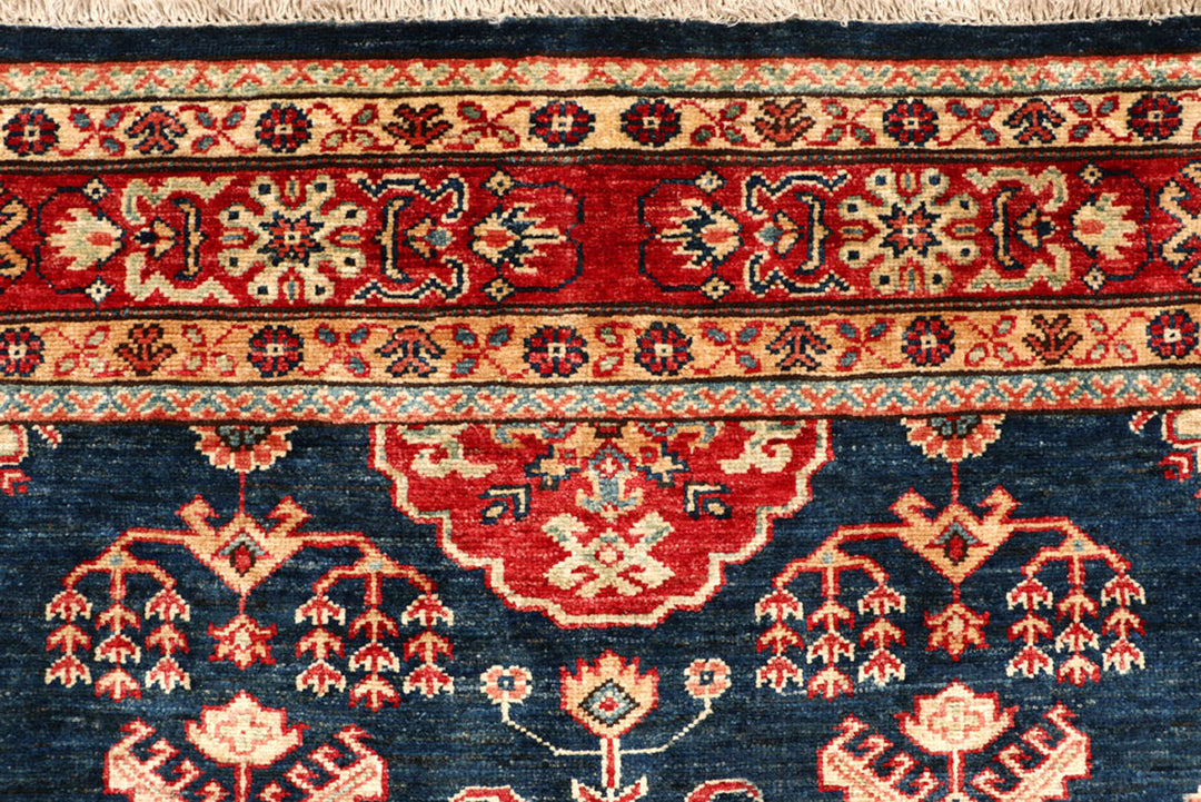 Dark Blue Kazak 5'  1" x 6'  11" - No. QA61357