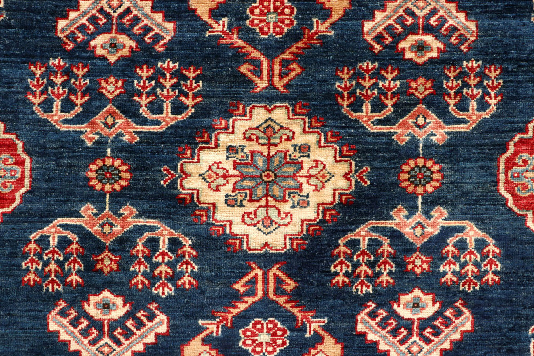 Dark Blue Kazak 5'  1" x 6'  11" - No. QA61357