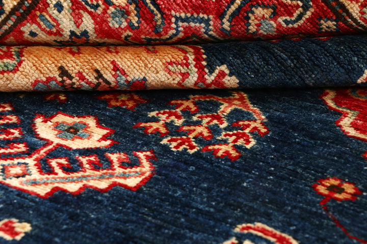Dark Blue Kazak 5'  1" x 6'  11" - No. QA61357