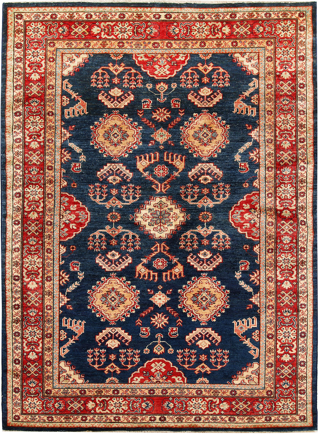 Dark Blue Kazak 5' 1 x 6' 11 - No. 64947 - ALRUG Rug Store