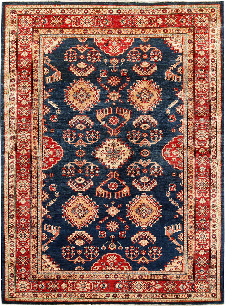 Dark Blue Kazak 5' 1 x 6' 11 - No. 64947 - ALRUG Rug Store