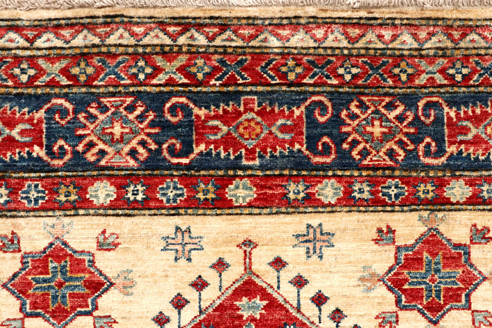 Blanched Almond Kazak 4' 9 x 7' 3 - No. 64948 - ALRUG Rug Store