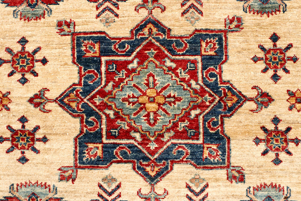 Blanched Almond Kazak 4' 9 x 7' 3 - No. 64948 - ALRUG Rug Store
