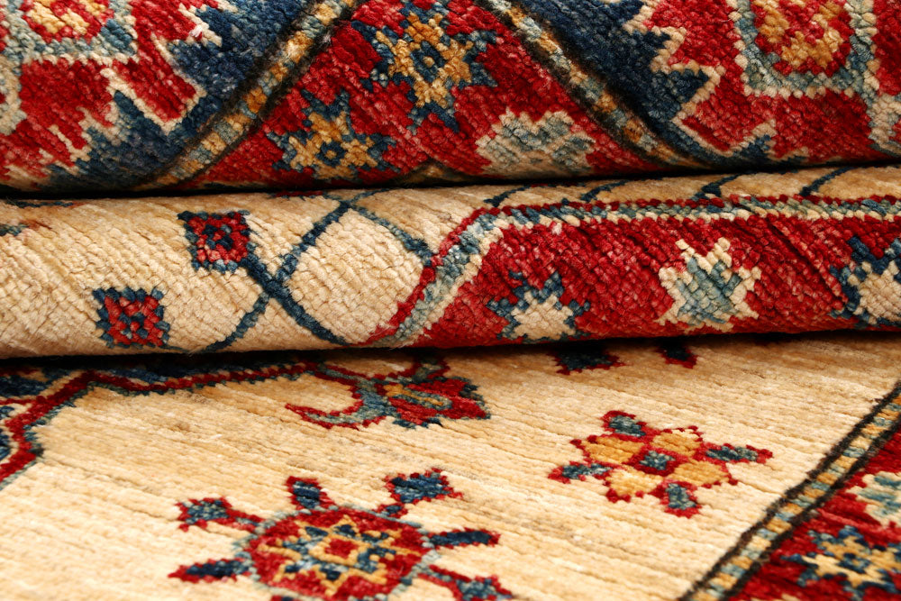 Blanched Almond Kazak 4' 9 x 7' 3 - No. 64948 - ALRUG Rug Store