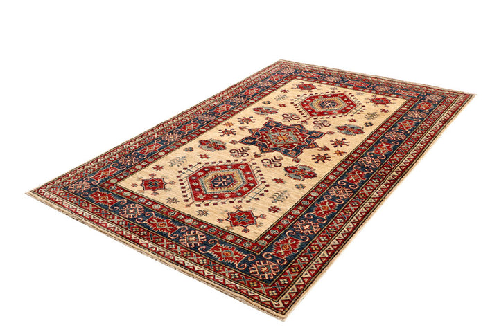 Blanched Almond Kazak 4' 9 x 7' 3 - No. 64948 - ALRUG Rug Store