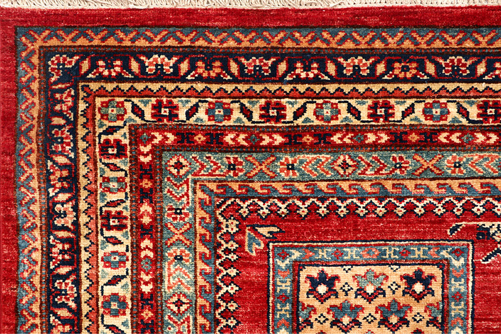 Firebrick Kazak 5' 4 x 8' 1 - No. 64949 - ALRUG Rug Store