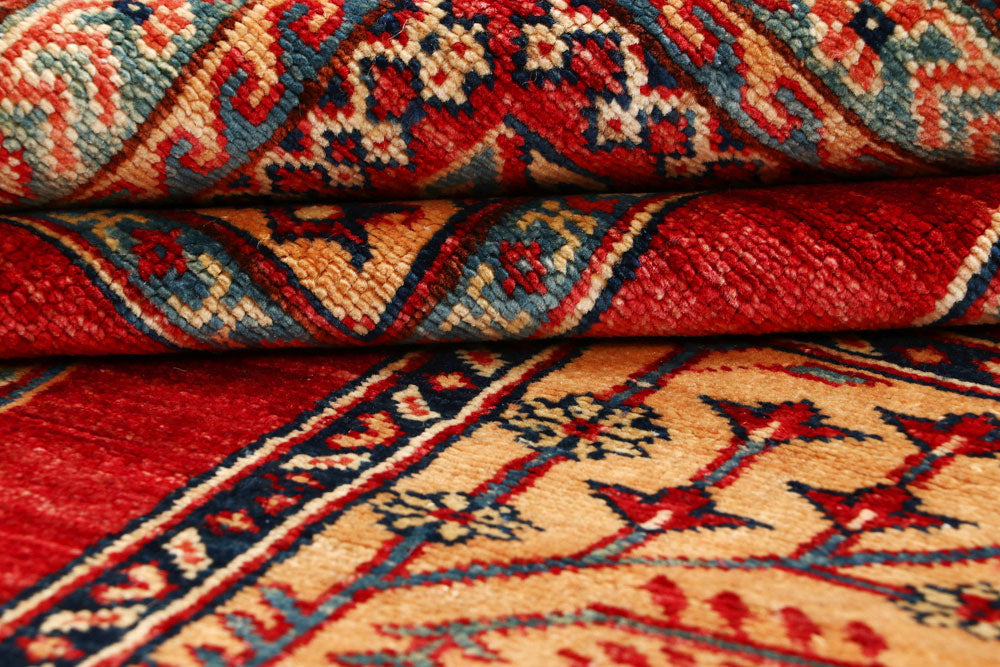 Firebrick Kazak 5' 4 x 8' 1 - No. 64949 - ALRUG Rug Store