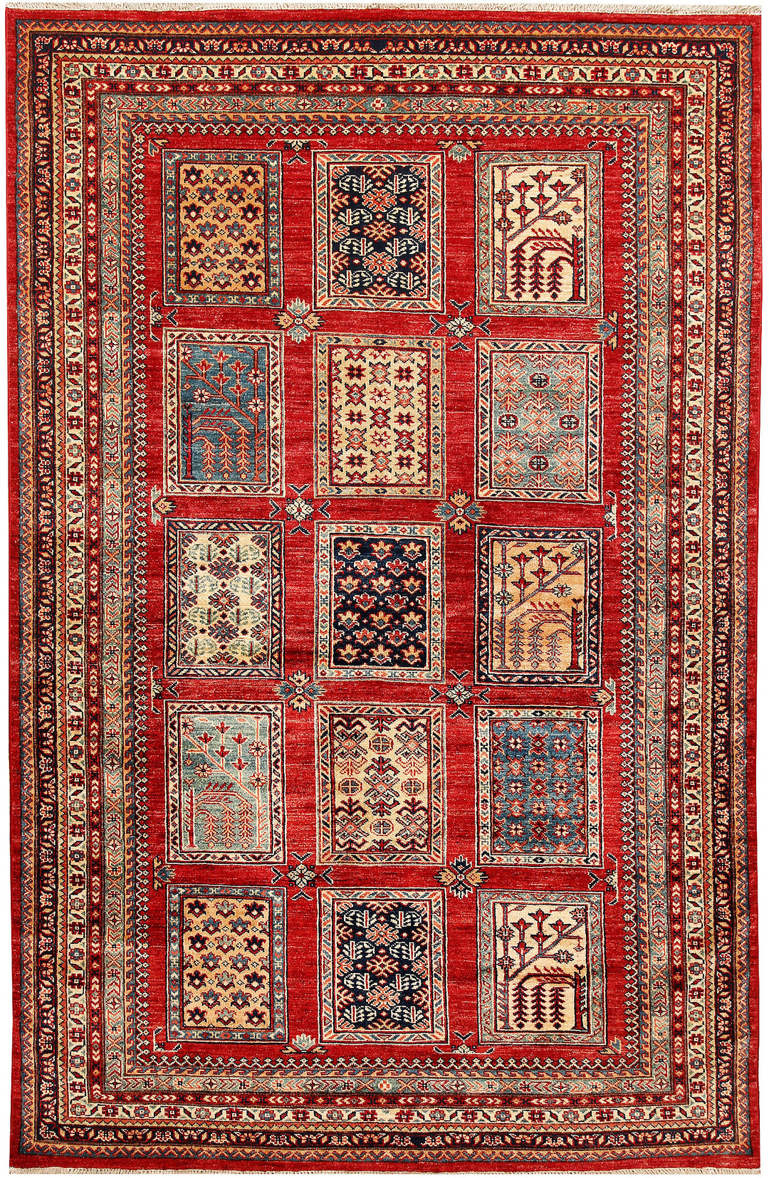 Firebrick Kazak 5' 4 x 8' 1 - No. 64949 - ALRUG Rug Store