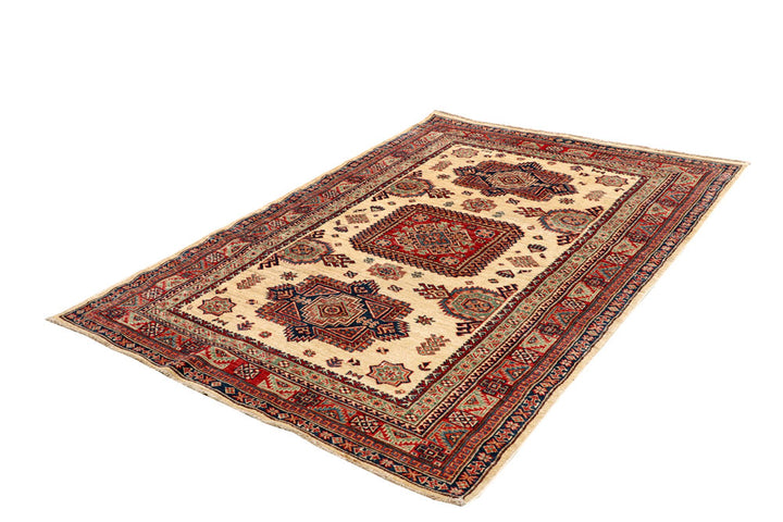 Blanched Almond Kazak 4' 8 x 6' 9 - No. 64950 - ALRUG Rug Store
